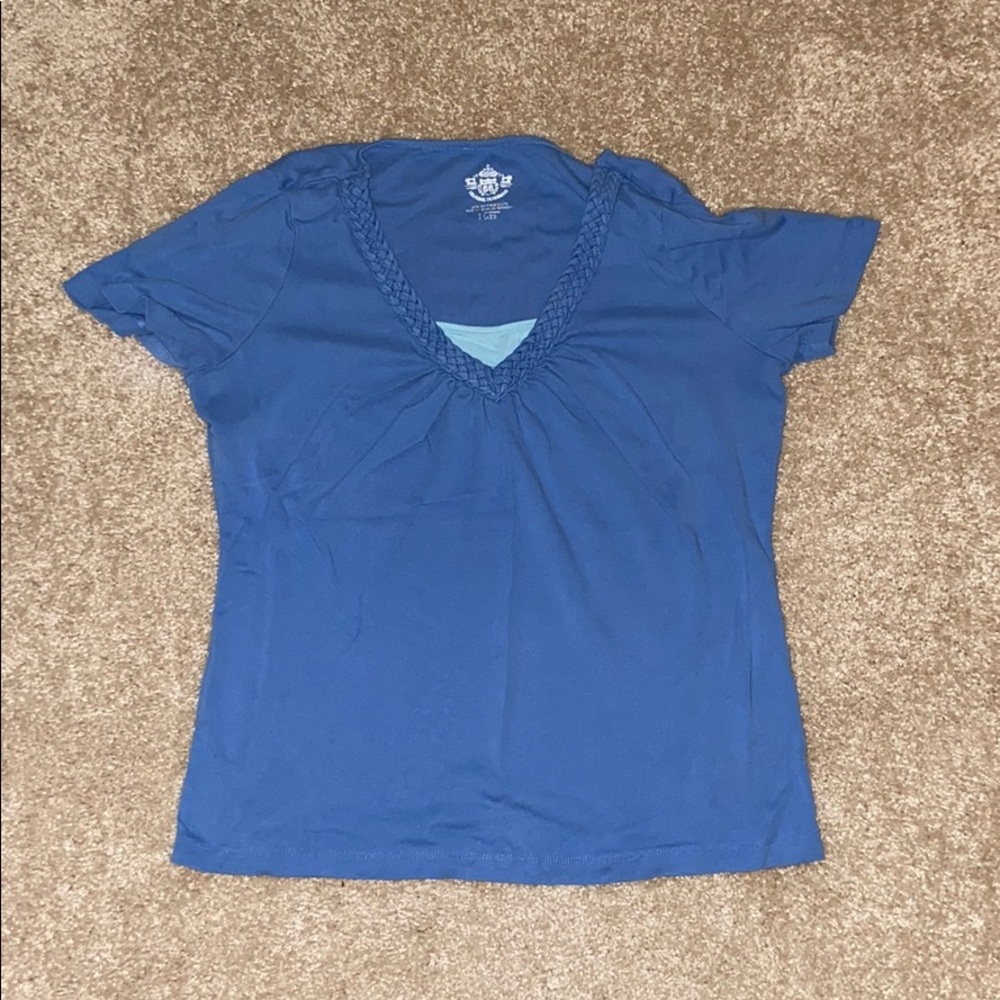 Braid detail tee